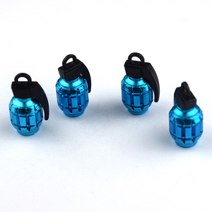Bouchons de <span class=keywords><strong>valve</strong></span> de pneu en aluminium en forme de grenade, capuchons anti-poussière pour <span class=keywords><strong>valve</strong></span> Schrader à filetage 8V1 pour la modification de voitures, motos, camions et vélos - Product Image 5