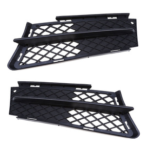 Bmw E90 Fog <b>Light</b> Bezels Black Abs Lower Center Grille Clip On Front Bumper Cover Left Right - Product Image 3