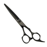 Ciseaux de coiffure professionnels AAD-6.2BK couleur gris fumé en acier inoxydable CNC pour barbier CHENG YONGHE