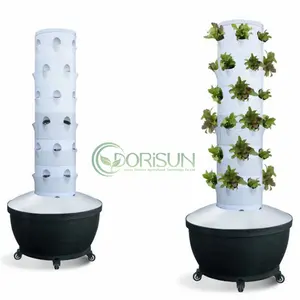 מיני בית אנכי חוות רוח Aeroponic הידרופוני מגדל קצף צמח חקלאות מקורה 6M גן עם Led אור