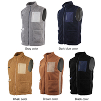 Vinmori Polar Fleece 5-Zonen Heizweste Wiederaufladbare Batterie Beheizte Weste für Männer und Frauen