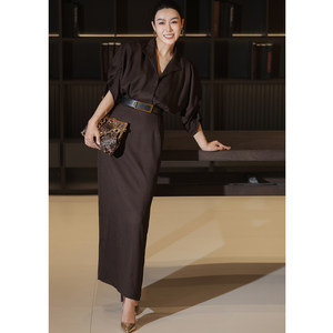 Robe <span class=keywords><strong>de</strong></span> <span class=keywords><strong>maternité</strong></span> professionnelle haut <span class=keywords><strong>de</strong></span> gamme pour femme, style <span class=keywords><strong>déesse</strong></span>, vintage chic, élégante, amincissante à <span class=keywords><strong>la</strong></span> taille, à manches chauve-souris, taille cintrée, pour femme mature. - Product Image 6