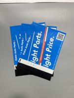 Sacs d'expédition en polyéthylène bleus avec impression de code QR, sacs d'expédition autocollants sécurisés pour pièces automobiles et emballages professionnels