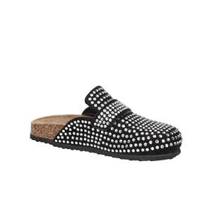 Donna Sabot SASS250278 Nero Zuecos con Pedrería Zapatos Planos Sin Cordones para Mujer - Product Image 6