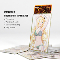 Custom for Card Holders Protective Sleeves 100% PP Material 63x90MM Size 100 Micron Thickness for Trading Card Collection