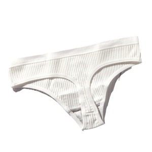 Summer Striped Solid Cotton Thong G <strong>String</strong> <strong>Underwear</strong> Female Sexy Thong Women's Cotton Panties Low Waist Thongs <strong>Underwear</strong> - Product Image 5