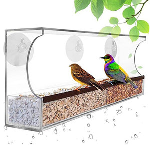 Cửa Sổ <span class=keywords><strong>Bird</strong></span> Feeder Nhà Cung Cấp Hàng Đầu Acrylic Lồng Cửa Sổ Hoang Dã <span class=keywords><strong>Bird</strong></span> Feeder Với Mạnh Mẽ Một Chiếc Ống Hút - Product Image 2
