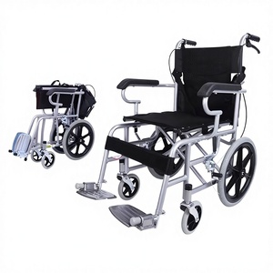 Fauteuil roulant manuel pliable léger de haute qualité avec cadre robuste pour les <span class=keywords><strong>personnes</strong></span> âgées et les <span class=keywords><strong>personnes</strong></span> handicapées, pour les déplacements quotidiens - Product Image 2