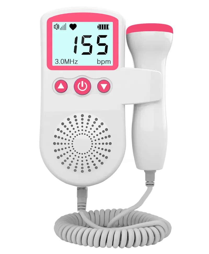 For Home care Pregnant Doppler Baby Heart Rate Monitor Pocket Doppler Fetal Doppler Ultrasound Baby Heartbeat rate Detector