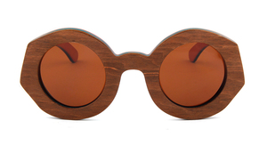 2025 recién llegado personalizado Eco reciclado madera polarizada cinco capas monopatín gafas de sol verde militar/S negro protección UV duradera - Product Image 2