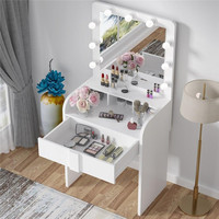 Coiffeuse de chambre à coucher Simple avec Led, Table de toilette de Style Simple, vente directe d'usine