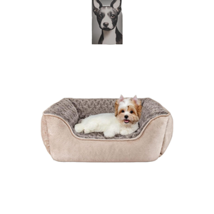 Großhandel Luxus Samt Hunde bett Tier muster für kleine mittelgroße Haustiere Modern Style PP Material OEM begrüßt - Product Image 5