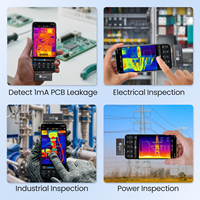 Caméra thermique infrarouge pour smartphone, super résolution 512x384, mise au point manuelle, détection de fuite de 1 mA sur carte PCB pour la réparation de circuits imprimés