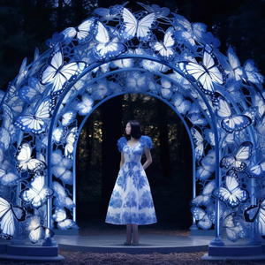 Aangepaste Grote Bruiloft Feest Creatief Gedecoreerde Kleurrijke Vlinderlamp Modern Landschap Licht - Product Image 6