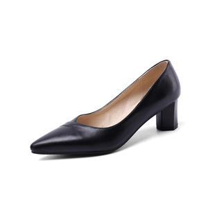 Chaussures plates à talon épais et bout pointu pour femmes 2025, minimalistes et pratiques pour le bureau - Product Image 1