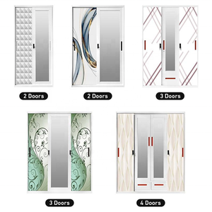 <span class=keywords><strong>Armoire</strong></span> en acier au design moderne avec <span class=keywords><strong>porte</strong></span> <span class=keywords><strong>coulissante</strong></span> Montage facile 2 tiroirs et miroir <span class=keywords><strong>pour</strong></span> chambre ou salon au Nicaragua - Product Image 1