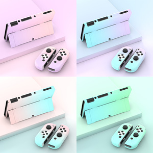 Nintendo Switch OLED Protective Case Gradient PC Material Skin Friendly <b>Stand</b> Cover For Game Console - Product Image 1
