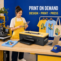 Imprimante DTF Erasmart A3 avec tête d'impression 1390 pour l'impression de t-shirts scolaires et de club, commandes de petites entreprises, Impresora DTF