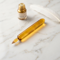 Stylo à encre en verre fait main vintage, stylo de calligraphie en cristal coloré pour l'écriture, le dessin, cadeau pour artiste