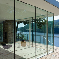 Mur-rideau en verre trempé à double vitrage, façade de bâtiment, cadre en aluminium moderne AMJ, design extérieur