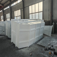 Norme australienne écologique de 6 mètres cubes de recyclage de chariot élévateur à benne en acier avec inclinaison