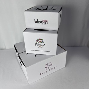 <strong>Custom</strong> Foldable Packaging Box <strong>Wholesale</strong> <strong>Flowers</strong> Cardboard Delivery <strong>Boxes</strong> Florist Box for Delivery Florist - Product Image 2