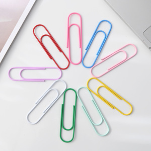 Vente en <span class=keywords><strong>gros</strong></span> de 4 pouces méga grands trombones mignons colorés <span class=keywords><strong>gros</strong></span> trombones fournitures scolaires de bureau - Product Image 4