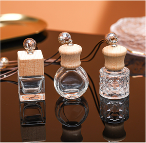 Khuyến mãi nóng: Máy khuếch tán tinh dầu ô tô cao cấp bằng thủy tinh trong suốt 6ml 8ml 9ml 10ml, có nắp đậy bằng gỗ sang trọng và gioăng nút chai - Product Image 3