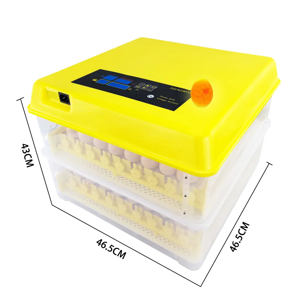 112eggs chicken eggs Yellow Fully Automatic Mini Incubator Roller Egg tray