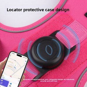 Arnés de Poliéster para Perro Compatible con Airtag, Correa de Pecho para Entrenamiento al Aire Libre y Correa Antipérdida - Product Image 5