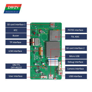 Écran LCD TFT TN 7 pouces 800*480 HMI Caméra HD 1080P Écran tactile capacitif <span class=keywords><strong>Capture</strong></span> d'écran Enregistrement vidéo - Product Image 3
