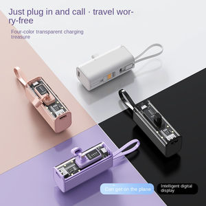 Mini chargeur de <span class=keywords><strong>banque</strong></span> d'alimentation portable avec affichage LED pour iphone Samsung téléphones mobiles Android câble multifonctionnel et polyvalent - Product Image 3