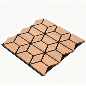 Panneau acoustique en bois à lamelles <span class=keywords><strong>de</strong></span> forme spéciale, anti-humidité et anti-moisissure, économique et <span class=keywords><strong>de</strong></span> qualité supérieure, pour la décoration intérieure / la maison / la salle <span class=keywords><strong>de</strong></span> bain / le bureau - Product Image 6