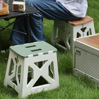 Tabouret pliant portable, design moderne, en plastique écologique, chaise simple, petit tabouret de jardin, extérieur, adultes, enfants, maison