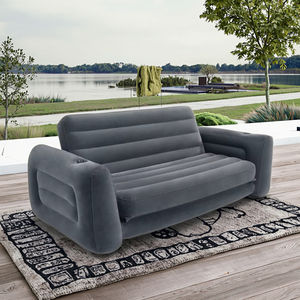 Ghế <span class=keywords><strong>sofa</strong></span> gấp ba người thiết kế hiện đại, bọc nhung, có thể bơm hơi, dùng làm giường nghỉ trưa, có tựa chân, kết hợp nhiều chức năng - Product Image 5