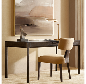 Muebles Modernos de Lujo para Sala de Estar, Sillas Laterales de Comedor de Madera Maciza con Tapicería de Tela - Product Image 3