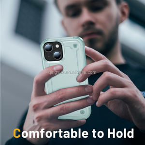 2024 nouveautés produits tendance 2 en 1 coque de téléphone PC pour <span class=keywords><strong>iPhone</strong></span> 14 Pro noir nouveaux accessoires mobiles - Product Image 5