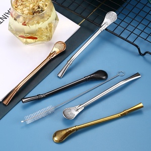 Cuchara de Acero Inoxidable 304 para <span class=keywords><strong>Mate</strong></span>, Filtro y Pajita, Grado Alimenticio, Venta al por Mayor - Product Image 3