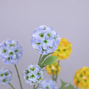 Fleur <span class=keywords><strong>Graine</strong></span> CLH-517 Soie Artificielle Pampas Herbe 5 Tête Roue Table Hall Décoration À La Main Style Moderne Usine En Gros - Product Image 5