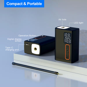 مضخة كرة قدم كهربائية محمولة صغيرة قابلة لإعادة الشحن ببطارية mAh مضخة تضخم لاسلكية ملحق كرة قابل للنفخ محمول - Product Image 4