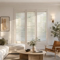 Vente en gros de meubles en bois modernes personnalisés &amp;   Volets en PVC imperméables pour fenêtres, intérieur et extérieur, horizontaux, Moona