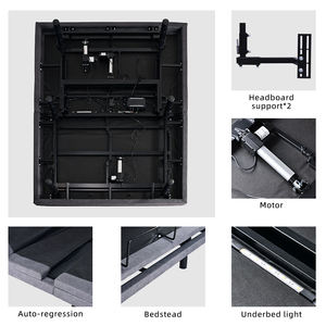 Электрическая регулируемая кровать Tecforcare с массажем, размер Queen, металлическое основание кровати с регулировкой, с пультом дистанционного управления, в наличии в США - Product Image 2