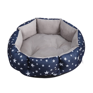 Cama Redonda Premium para Mascotas Grandes, Impermeable, Acogedora, Antideslizante, con Estampado Personalizado, para Viajes, Calmante, Envío Directo - Product Image 4