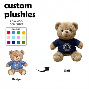 Peluche Personalizzato, Bambola Morbida e Soffice con Logo Universitario, Orsacchiotto, Decorazione per Cameretta, Cuscino a Forma di Frutto del Diavolo, Asino Personalizzato - Product Image 1