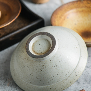 Bol en céramique rustique rétro Yilongxuan, style japonais luxueux, pour soupe, riz et nouilles, pour la salle à manger. - Product Image 4
