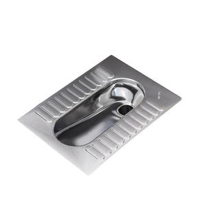 Urinario de Acero Inoxidable Montado en el Suelo con Tanque Oculto, Descarga Sifónica, Diseño Industrial, para Uso en Baños - Product Image 2