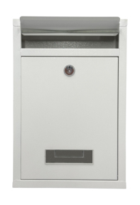 Sản xuất tại Trung Quốc, chất lượng cao ngoài trời treo tường A4 kim loại màu trắng Key khóa hộp thư với hình ảnh cửa sổ - Product Image 3