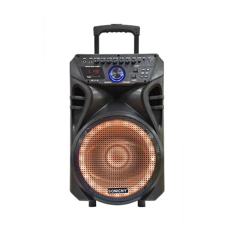 Active Trolley Speaker With 9" Lcd Screen ,Dvd Player Economical 8 Inch Multifunction Digitize Wireless Usb Port Mic Awei