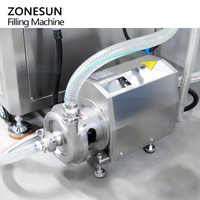 ZONESUN ZS-VTZL100 automatique 6 têtes bouteille en verre whisky rhum gravité débordement liquide niveau Machine de remplissage avec pompe de remplissage