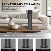 120ml Diffuser Minyak Esensial Elektrik Tanpa Air dengan Kontrol Aplikasi, Remote Control Elektrostatik, Berbahan Aluminium untuk Penggunaan Hotel dan Rumah Tangga